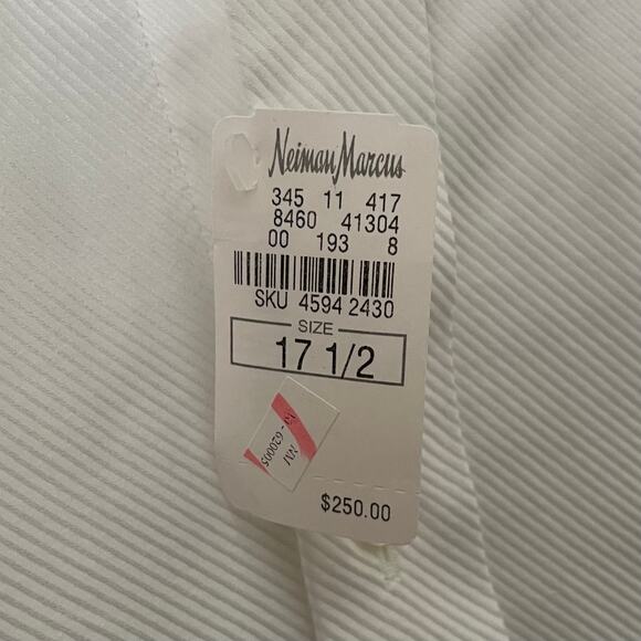 Eton Dress Shirt Mens Size 17.5/44 White Tuxedo Button Up Long Sleeve Cotton NWT - Picture 13 of 15